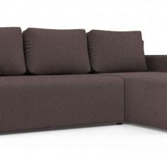 Диван угловой Алиса 3 Bahama PLUM - Teos Dark Brown в Заречном - zarechnyy.mebel24.online | фото