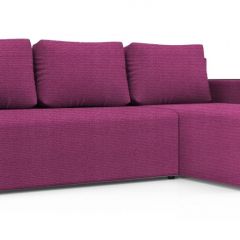 Диван угловой Алиса 3 Shaggy FUCHSIA - TEOS BLACK в Заречном - zarechnyy.mebel24.online | фото