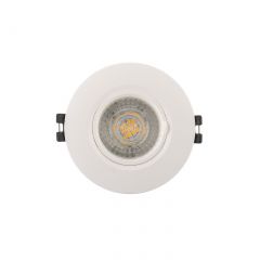 DK3028-WH Встраиваемый светильник, IP 20, 10 Вт, GU5.3, LED, белый, пластик в Заречном - zarechnyy.mebel24.online | фото