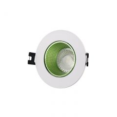 DK3061-WH+GR Встраиваемый светильник, IP 20, 10 Вт, GU5.3, LED, белый/зеленый, пластик в Заречном - zarechnyy.mebel24.online | фото