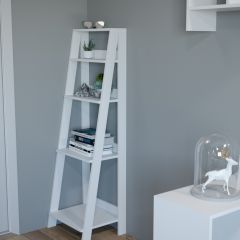 Этажерка лофт (белый) в Заречном - zarechnyy.mebel24.online | фото 2