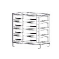 Комод 4 ящика "Лофт 8" в Заречном - zarechnyy.mebel24.online | фото 2