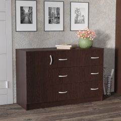 Комод Лофт (3 ящика/1 дверца) Венге в Заречном - zarechnyy.mebel24.online | фото