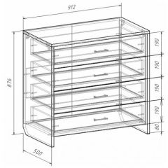 Комод с плитой 22 мм ЛИБЕРТИ в Заречном - zarechnyy.mebel24.online | фото 3