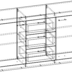 СОНАТА КС-1500 Комод (Дуб сонома/Белый глянец) в Заречном - zarechnyy.mebel24.online | фото 2