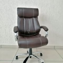 Кресло Barneo K-303 для руководителя (коричневая экокожа) в Заречном - zarechnyy.mebel24.online | фото 1