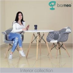 Кресло Barneo N-14 Patchwork черно-белый в Заречном - zarechnyy.mebel24.online | фото 3