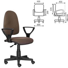 Кресло BRABIX "Prestige Ergo MG-311" (ткань, коричневое) 531875 в Заречном - zarechnyy.mebel24.online | фото 2