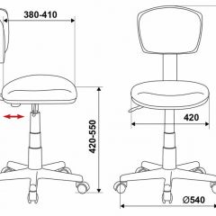 Кресло Бюрократ CH-299/G/15-48 серый в Заречном - zarechnyy.mebel24.online | фото 3