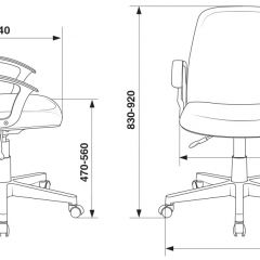 Кресло Бюрократ CH-808-LOW/#B черный 3С11 в Заречном - zarechnyy.mebel24.online | фото 4