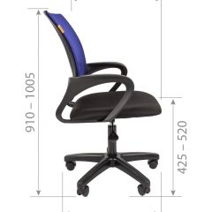Кресло для оператора CHAIRMAN 696  LT (ткань стандарт 15-21/сетка TW-01) в Заречном - zarechnyy.mebel24.online | фото 5