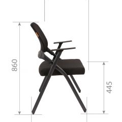 Кресло для посетителей CHAIRMAN NEXX (ткань стандарт черный/сетка DW-01) в Заречном - zarechnyy.mebel24.online | фото 7