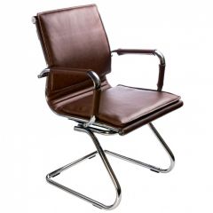Кресло для посетителя Бюрократ CH-993-Low-V/Brown коричневый в Заречном - zarechnyy.mebel24.online | фото 1