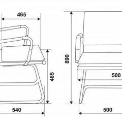 Кресло для посетителя Бюрократ CH-993-Low-V/grey серый в Заречном - zarechnyy.mebel24.online | фото 3