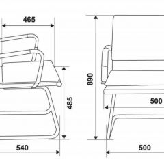 Кресло для посетителя Бюрократ CH-993-LOW-V/M01 черный в Заречном - zarechnyy.mebel24.online | фото 3