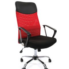 Кресло для руководителя CHAIRMAN 610 N (15-21 черный/сетка красный) в Заречном - zarechnyy.mebel24.online | фото 1