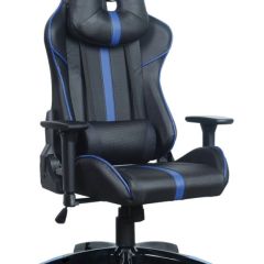 Кресло компьютерное BRABIX "GT Carbon GM-120" (черное/синее) 531930 в Заречном - zarechnyy.mebel24.online | фото