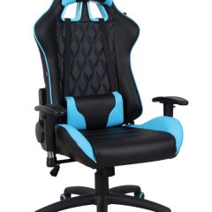Кресло компьютерное BRABIX "GT Master GM-110" (черное/голубое) 531928 в Заречном - zarechnyy.mebel24.online | фото