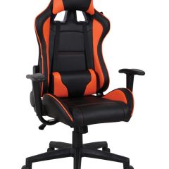 Кресло компьютерное BRABIX "GT Racer GM-100" (черное/оранжевое) 531925 в Заречном - zarechnyy.mebel24.online | фото