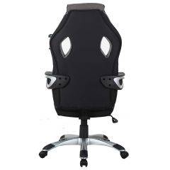 Кресло компьютерное BRABIX Techno GM-002 (ткань) черное/серое, вставки белые (531815) в Заречном - zarechnyy.mebel24.online | фото 6