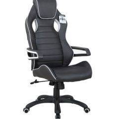 Кресло компьютерное BRABIX Techno Pro GM-003 (экокожа черное/серое, вставки серые) 531814 в Заречном - zarechnyy.mebel24.online | фото 2