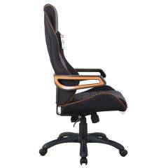 Кресло компьютерное BRABIX Techno Pro GM-003 (ткань черное/серое, вставки оранжевые) 531813 в Заречном - zarechnyy.mebel24.online | фото 3