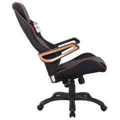 Кресло компьютерное BRABIX Techno Pro GM-003 (ткань черное/серое, вставки оранжевые) 531813 в Заречном - zarechnyy.mebel24.online | фото 4