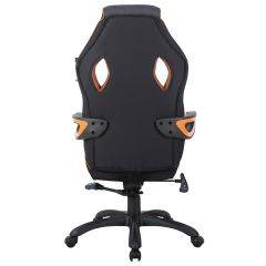 Кресло компьютерное BRABIX Techno Pro GM-003 (ткань черное/серое, вставки оранжевые) 531813 в Заречном - zarechnyy.mebel24.online | фото 5
