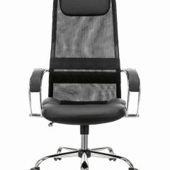 Кресло офисное BRABIX PREMIUM "Stalker EX-608 CH" (хром, ткань-сетка/кожзам, черное) 532091 в Заречном - zarechnyy.mebel24.online | фото 3