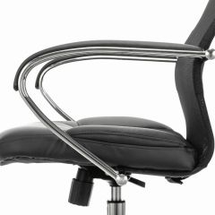 Кресло офисное BRABIX PREMIUM "Stalker EX-608 CH" (хром, ткань-сетка/кожзам, черное) 532091 в Заречном - zarechnyy.mebel24.online | фото 4