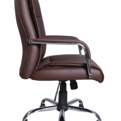 Кресло офисное BRABIX "Space EX-508" (экокожа, хром, коричневое) 531164 в Заречном - zarechnyy.mebel24.online | фото 2