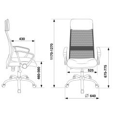 Кресло руководителя Бюрократ KB-6N/SL/B/TW-11 черный в Заречном - zarechnyy.mebel24.online | фото 4