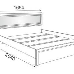 Кровать 1.6 Беатрис М09 с мягкой спинкой и настилом (Орех гепланкт) в Заречном - zarechnyy.mebel24.online | фото 2