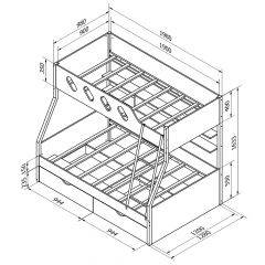 Кровать двухъярусная ДЕЛЬТА-20.02 в Заречном - zarechnyy.mebel24.online | фото 5