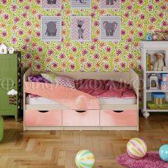 Кровать Бабочки (Розовый металлик) 1600 в Заречном - zarechnyy.mebel24.online | фото 1