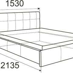 Кровать Изабелла с латами Newtone cacao 1400x2000 в Заречном - zarechnyy.mebel24.online | фото