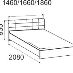 Кровать Лита с подъемным механизмом 1400*2000 в Заречном - zarechnyy.mebel24.online | фото 4