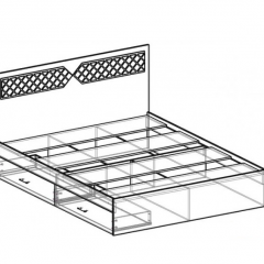 Кровать Николь 1400 (венге) в Заречном - zarechnyy.mebel24.online | фото 2