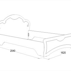 Кровать Ольга-10 МДФ (1400) без основания в Заречном - zarechnyy.mebel24.online | фото 2