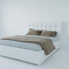 Кровать Венеция без основания 800 (экокожа белая) в Заречном - zarechnyy.mebel24.online | фото