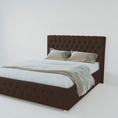 Кровать Версаль 1800 без основания (экокожа коричневый) в Заречном - zarechnyy.mebel24.online | фото