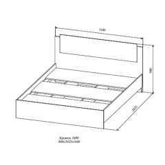 СОФИ СКР1600.1 Кровать 1600 в Заречном - zarechnyy.mebel24.online | фото 2