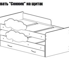 Кровать выкатная Соник (800*1900) в Заречном - zarechnyy.mebel24.online | фото 2