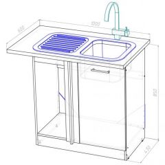 Кухонный гарнитур Амели мега прайм 1500х2700 мм в Заречном - zarechnyy.mebel24.online | фото 18