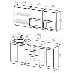 Кухонный гарнитур Паола макси 1800 мм в Заречном - zarechnyy.mebel24.online | фото 2