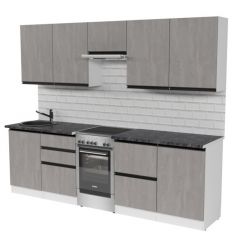 Кухонный гарнитур Сюита мега 2500 мм в Заречном - zarechnyy.mebel24.online | фото 4