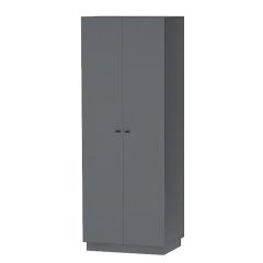 Квадро ШК-1 Шкаф 2дв. (ЛДСП графит) в Заречном - zarechnyy.mebel24.online | фото