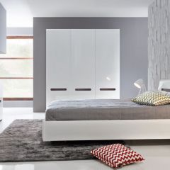 Модульная спальня АZTECA (белый глянец) в Заречном - zarechnyy.mebel24.online | фото