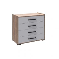 Модульная Спальня Соната (Белый/Дуб Крафт Золотой) в Заречном - zarechnyy.mebel24.online | фото 2