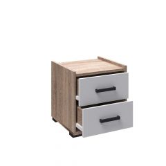Модульная Спальня Соната (Белый/Дуб сонома) в Заречном - zarechnyy.mebel24.online | фото 4
